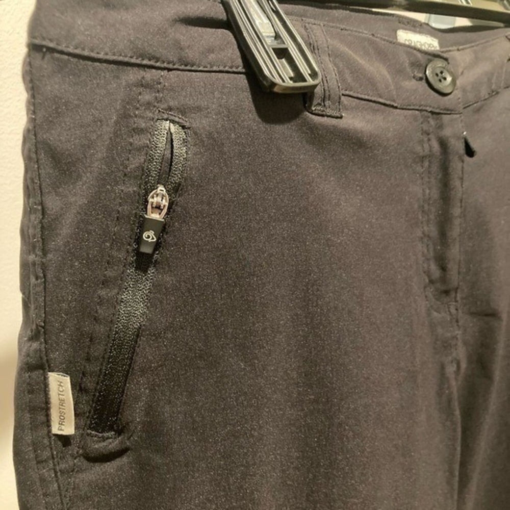 Craghoppers W US 10R Black Expert Kiwi Pro Stretch Trousers Hiking Outdoor Pants - Picture 12 of 16